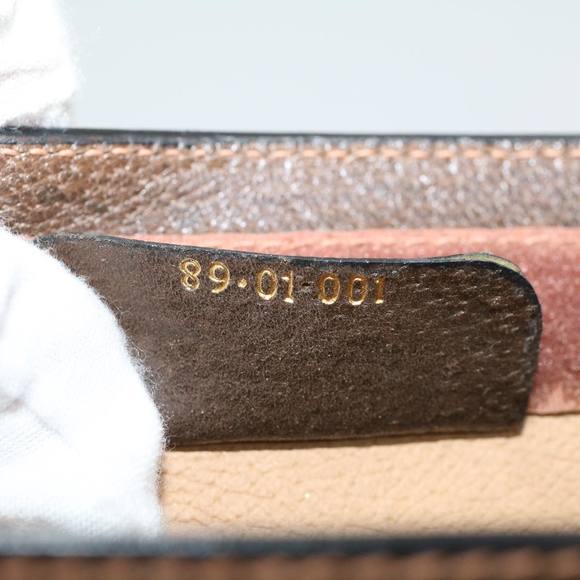 GUCCI GG Canvas Web Sherry Line Clutch Bag Beige Red Green 89.01.001 Auth yk7287 - Picture 12 of 16